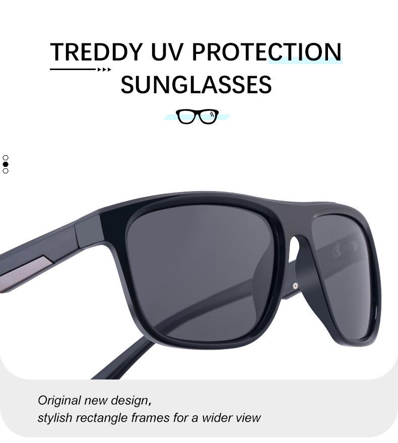 2026 Men's Retro Square Frame Polarized Sunglasses for Outdoor Driving
