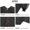 Cooking and catering coverall, thickened work apron, waterproof apron, long-sleeved apron, cartoon oil-proof apron