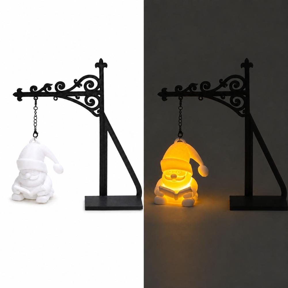 Warm LED Bookshelf Lighting Ghost Vintage Miniature Street Lamp New Book Nook Light Home Library
