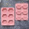 3D Bee Honeycomb Silicone Soap Mold DIY Soap Making Supplies Handmade Chocolate Cake Decoration Baking Tools Outdoor Tableware