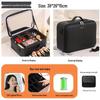 LED Mirror Makeup Bag: Spacious Handbag for Skincare & Cosmetics Storage