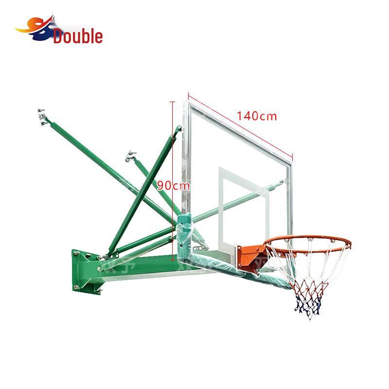 Wall-Mounted Dunkable Basketball Hoop