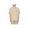 Fear of God Essentials Fall Winter 21 SSENSE Exclusive Jersey Polo With Logo Unisex Tops Beige Linen FOG-FW21-112