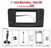 7-inch Car Navigation Panel for Mercedes ML: Versatile Control Frame