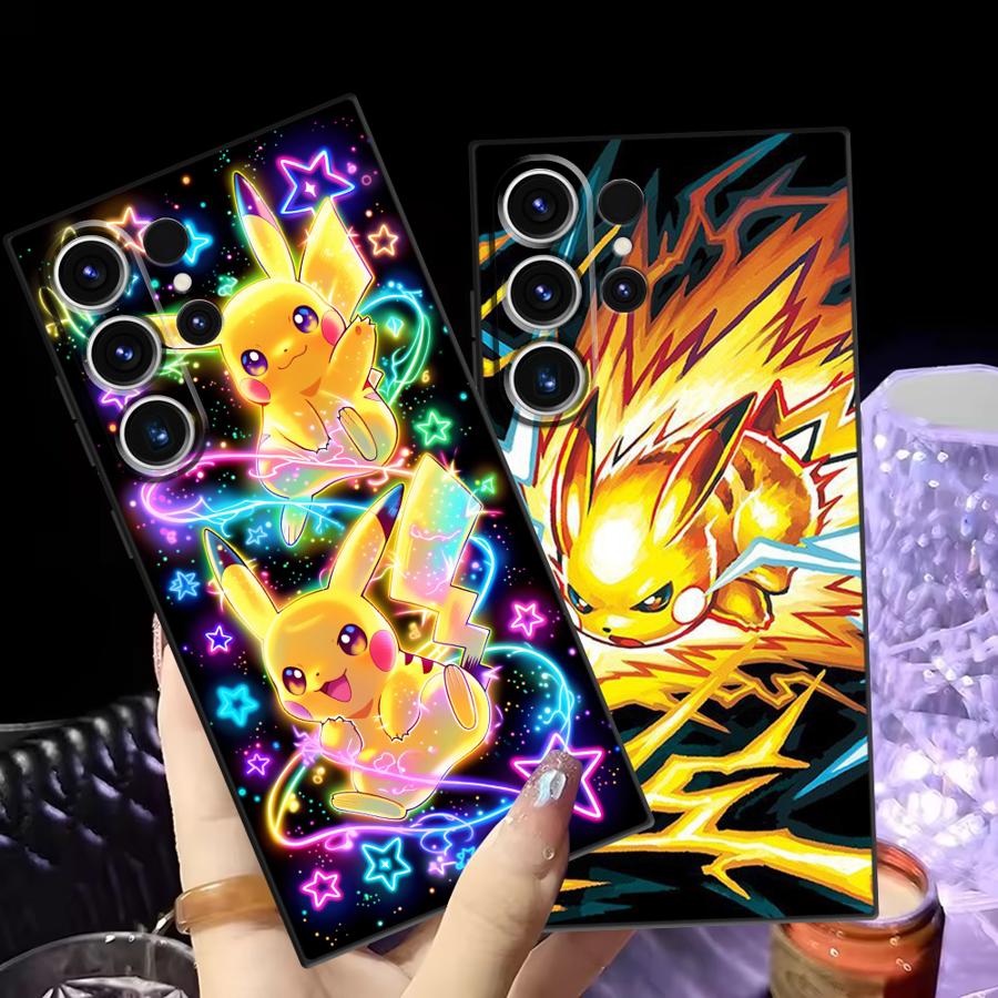 Cute Pokemon Pikachu Case for Samsung Galaxy S26 S10 S9 S24 Plus S23 S20 S21 FE S25 Ultra Note 20 Ultra 8 9 10 Funda Phone Cover