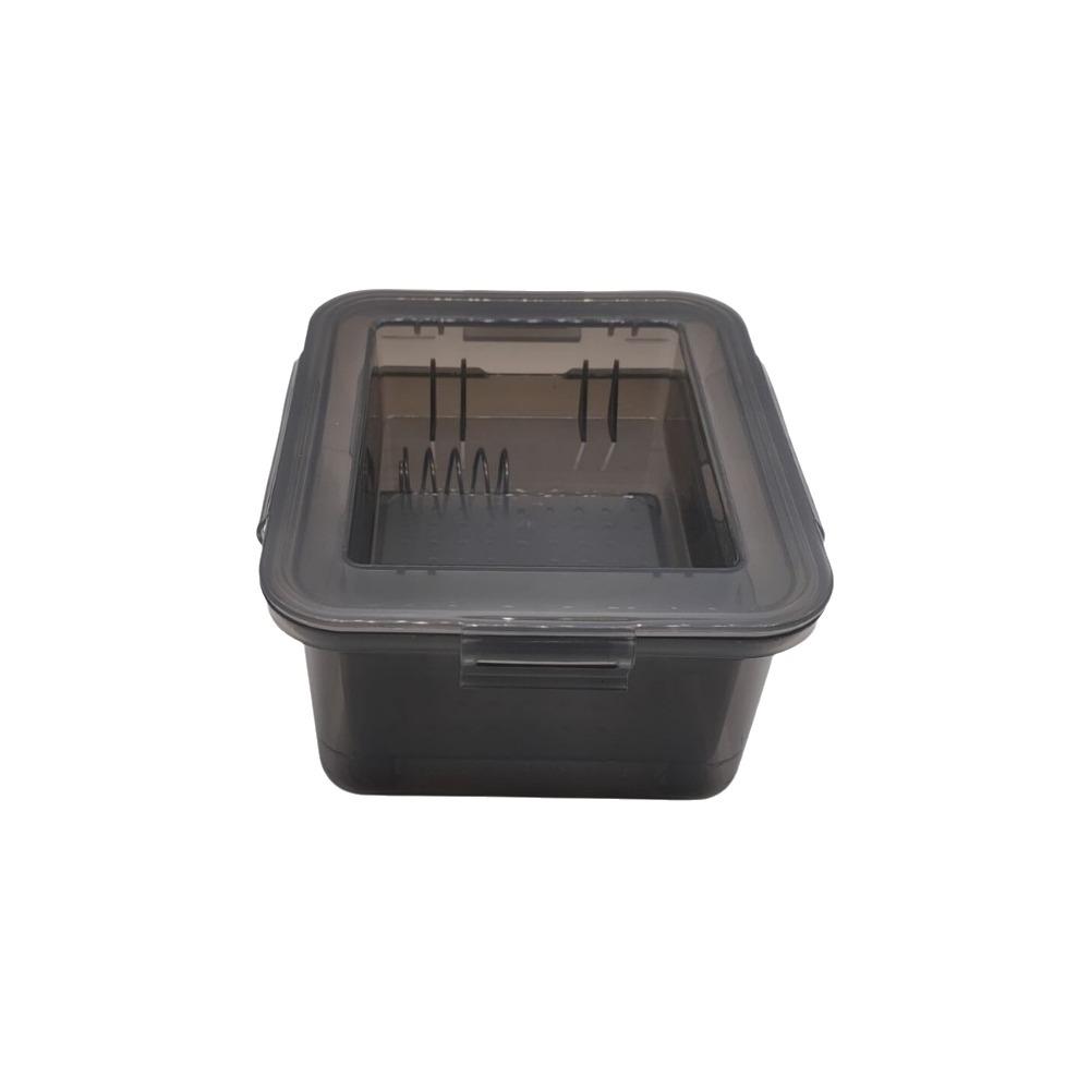 

Practical Plastic Tofu Presser 3-Layer Safe Tofu Making Mold with Drip Tray Space Saving Tofu Draining Box Cooking Tools чёрный
