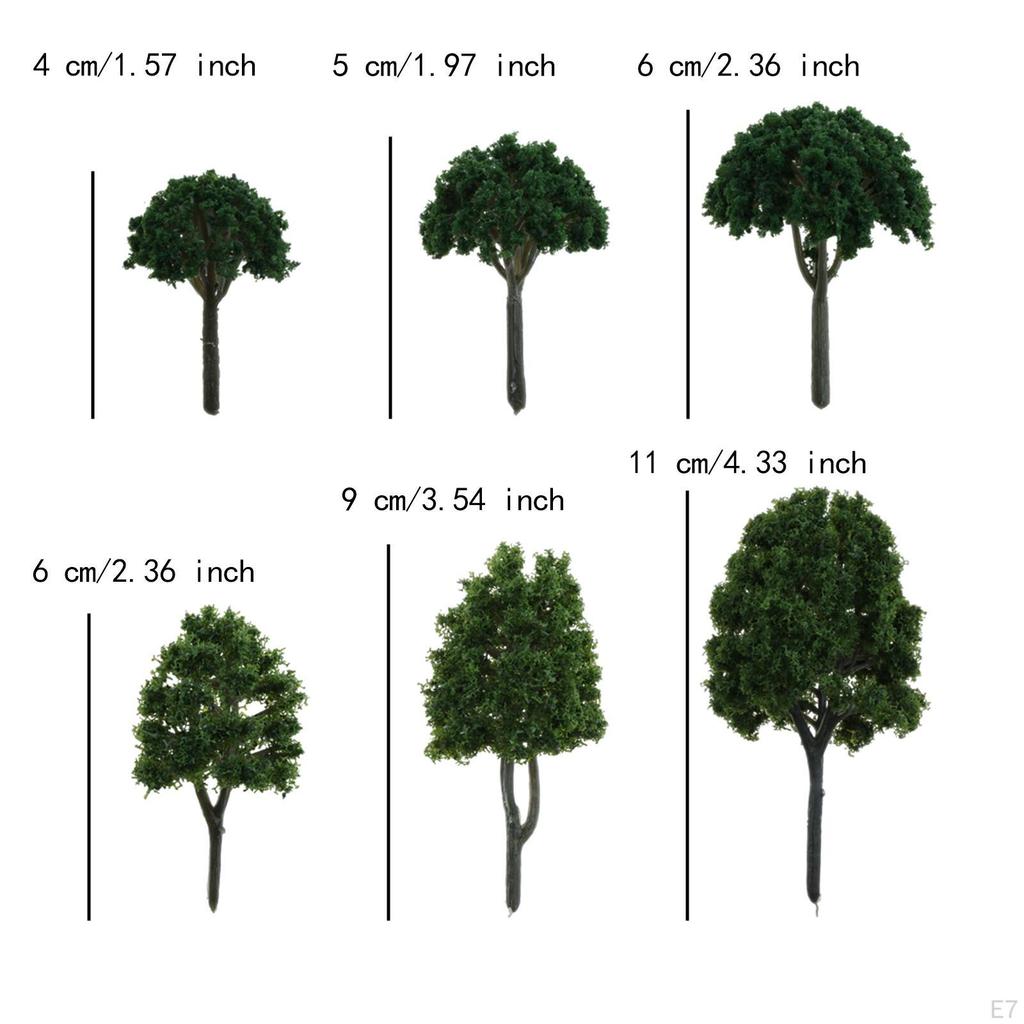 Model Green Trees Building Game Decor Layout Scenery Supplies Sculpture
