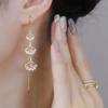 New Trendy Earline Temperament Earrings Ginkgo Earrings High Sense Niche Long Fringed Earrings Versatile