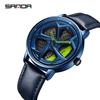 Sanda Meilleure Vente 1088 Montre pour Adolescent: Personnalisé, Cadran Rotatif 3D, Tendance, Quartz Étanche.