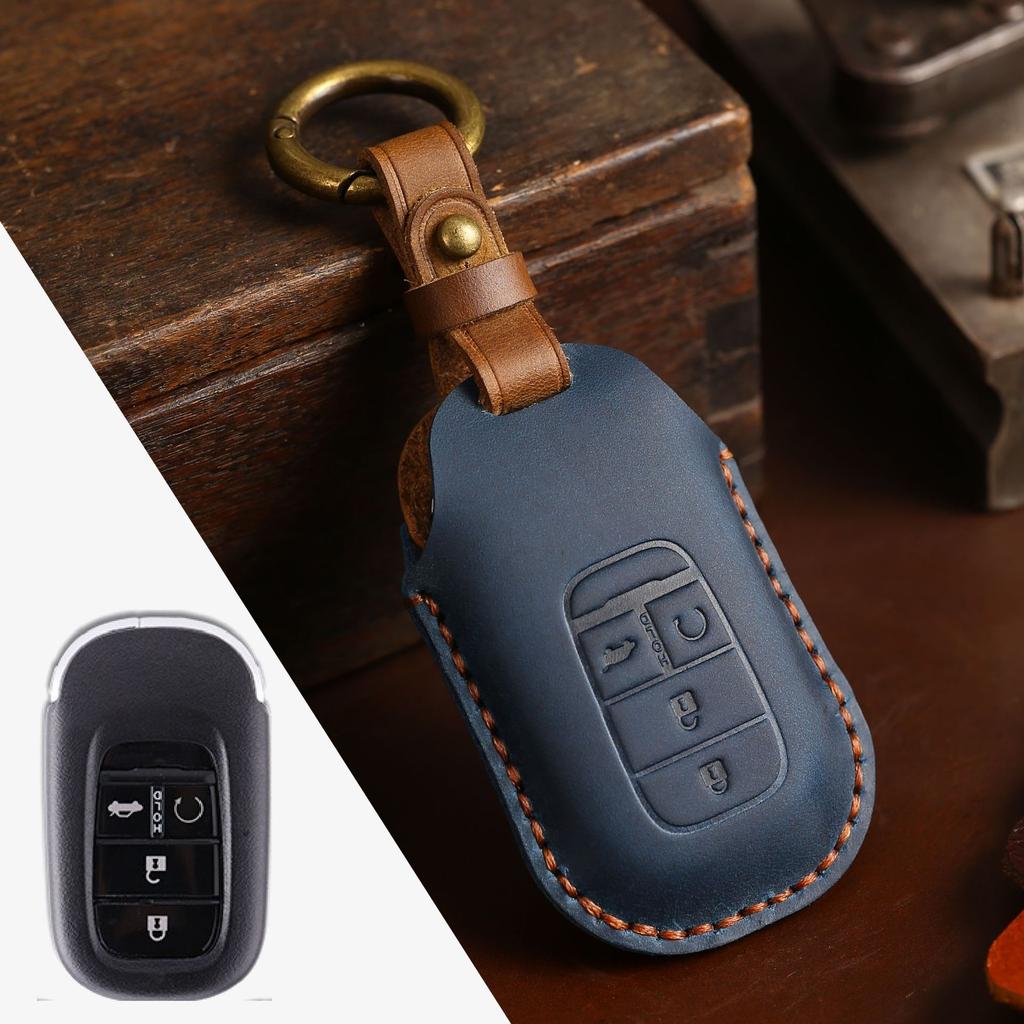 Handmade key bag is suitable for Honda key cover, new 11 11th generation Civic special key protective cover, genuine leather.