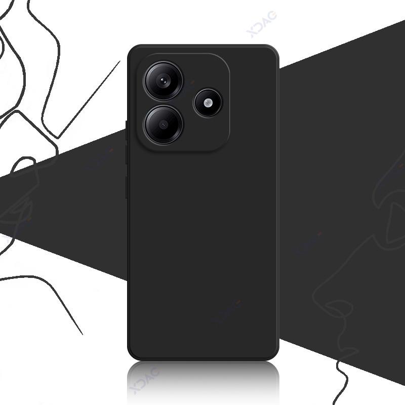 

Роскошный модный милый чехол для Xiaomi Redmi Note 14 RedmiNote14 5G 360 мягкий квадратный жидкий силиконовый чехол для мобильного телефона Redmi Note 14 5G чёрный