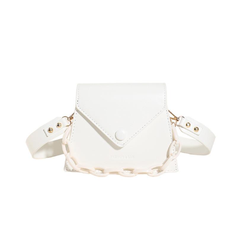 Модная креативная сумка через плечо на цепочке 2023 Осень Новая модная сумка через плечо белый