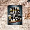 Vintage Metal Beer Tin Sign for Man Cave Bar Wall Decor