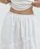 Lucirju Ribbon Banding Balloon Skirt (Ivory)