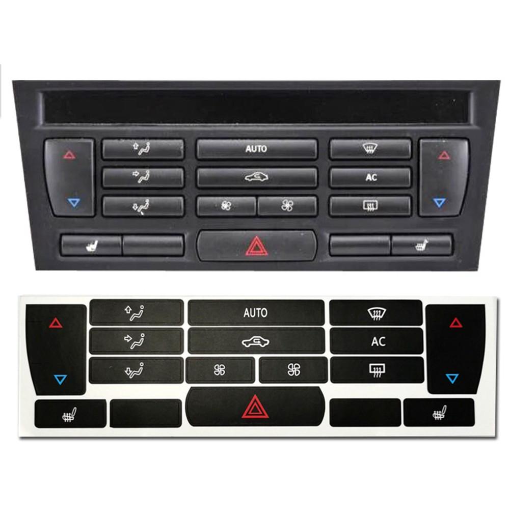 Black Overlay Climate Control Decals Firm Application