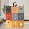 Zootopia Blanket  Flannel Funny Warm Throw Blankets for Coverlet  Winter