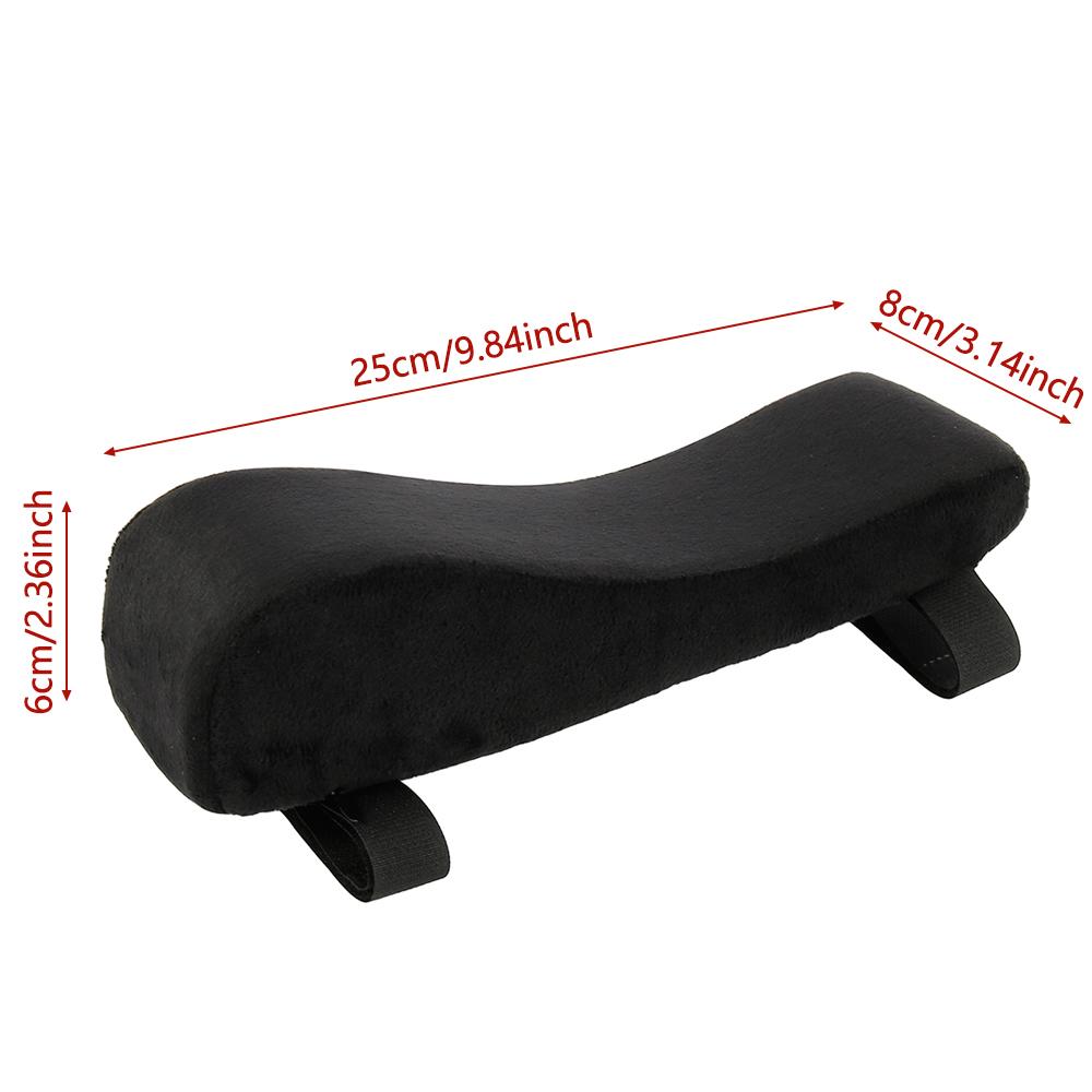 1/2 Pcs Office Chair Armrest Pads Memory Foam Pressure Relief Elbow Cushion Ergonomic Armrest Pad Universal Curved Armrest Cover