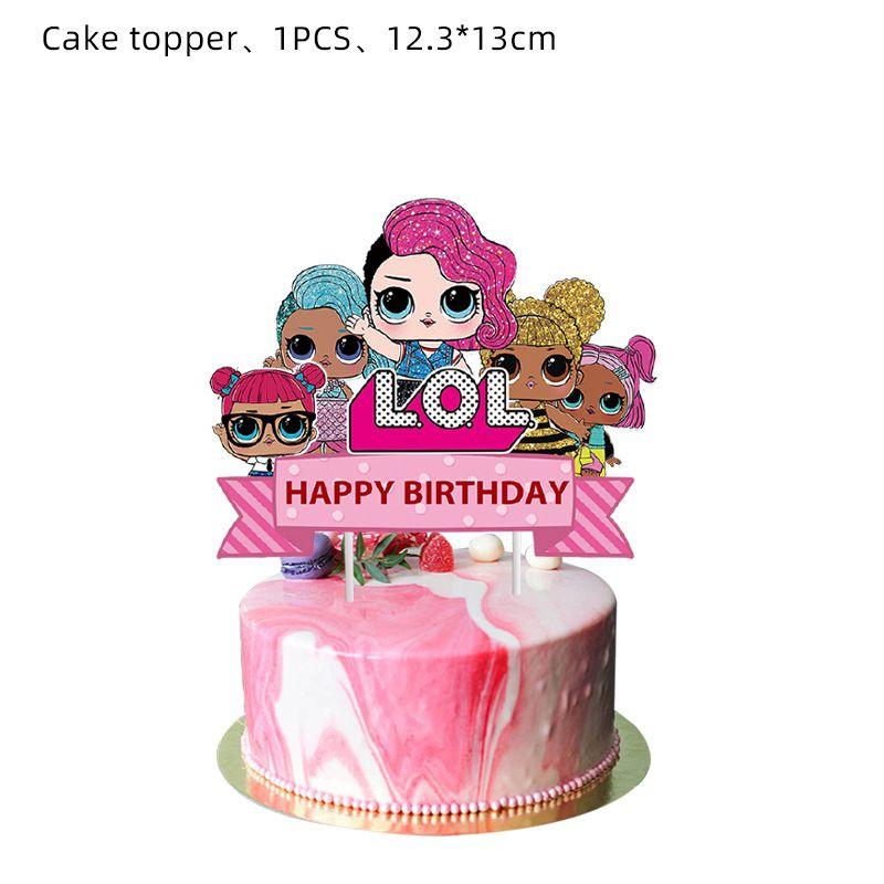 

Adorable Lol Surprise Doll Birthday Party Decorations Set Banner And Swirls Included Big Inserts