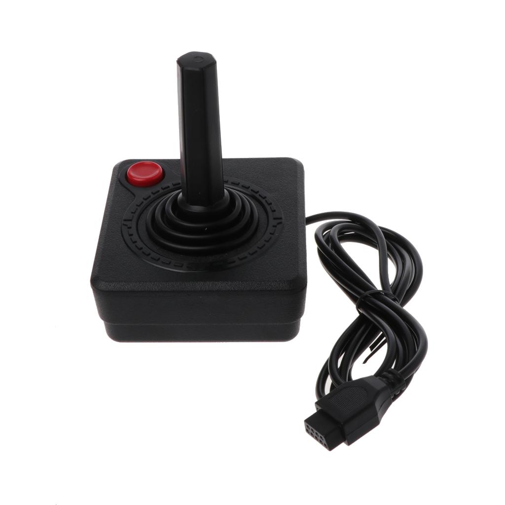 Retro Classic Controller Gamepad Joystick for 2600 Console Game Rocker with 4-Way Lever & Single Action Button