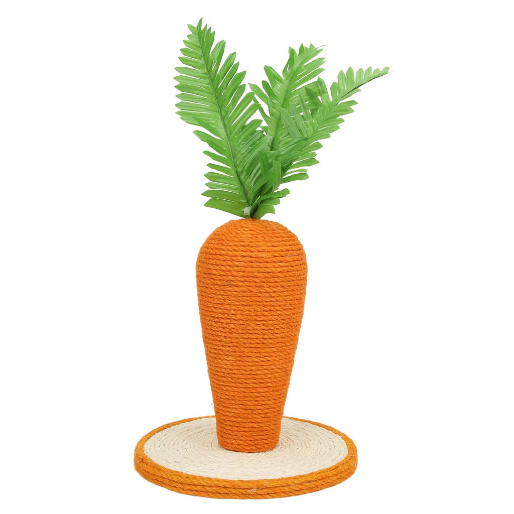 Cat Scratching Post Carrot Sisal Vertical Carrot Cat Climbing Frame for Indoor Cats Kitty Training Climbing