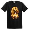 Dog Lover T Shirt Cocker Spaniel Portrait Bright Colors Artistic Tee