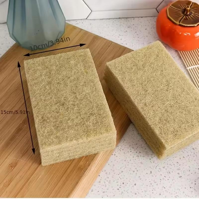 5/10 st Kokosfiber Skursvampar - Icke-vävda, Högkvalitativa Återanvändbara Exfolierande Svampar för Köks- och Vardagsrumsstädning