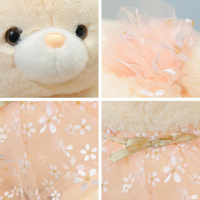 Bear Teddy Stuffed Toy For Girls With Pp Cotton Filling In Animal Gift Shape