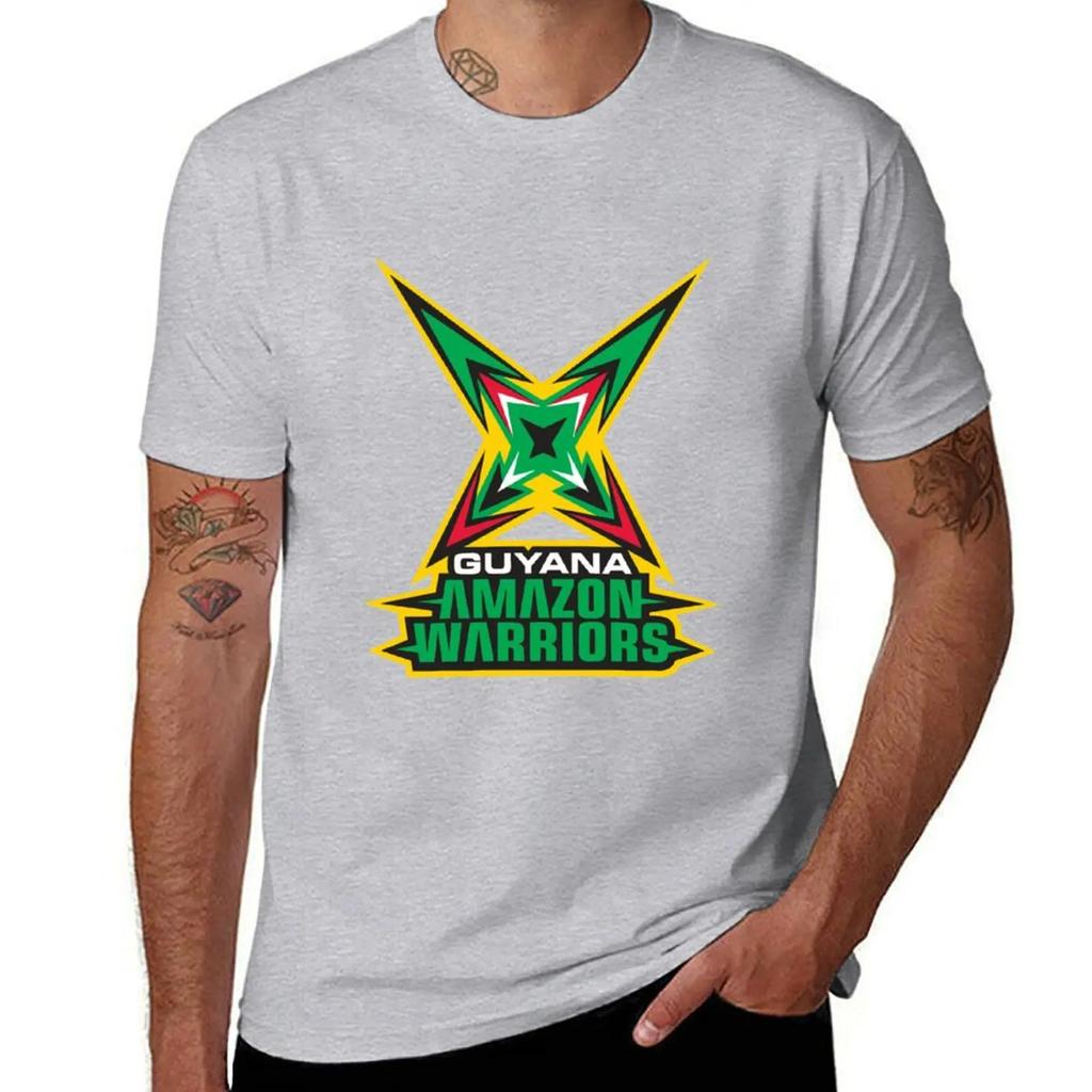 Guyana Amazon Warriors T-Shirt Blacks Blanks Anime T Shirts Cute Tops Shirts Graphic Tee Men