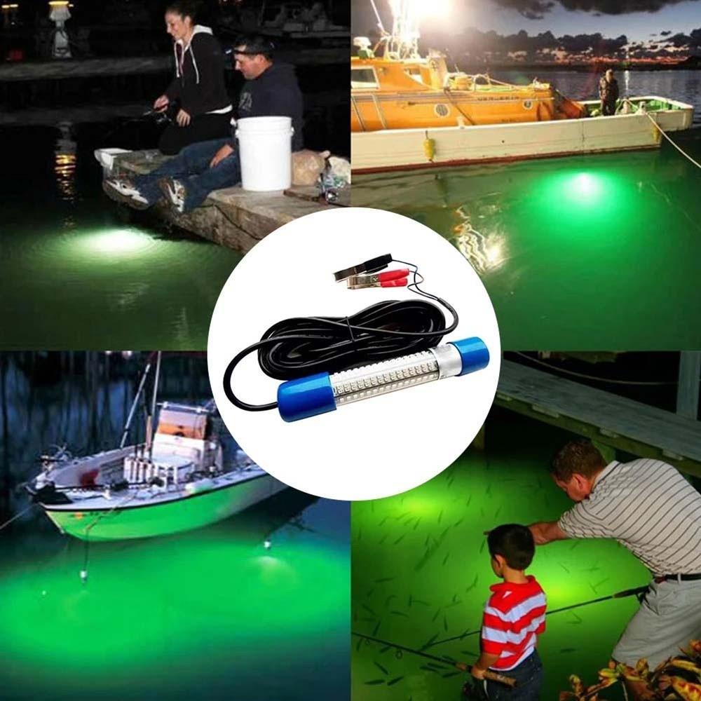 Portable Underwater Fishing Light 30W Submersible Boat Lamp Lures Finder Lamp  Salvage Operation