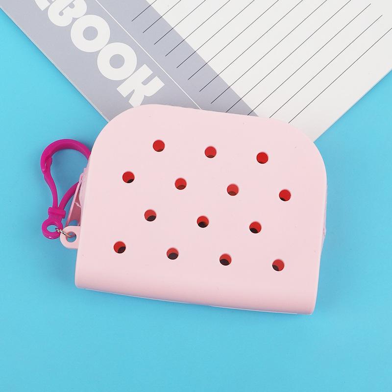 Cartoon Solid Color Silicone Hole Bags And Coordinates Cute Waterproof Bags
