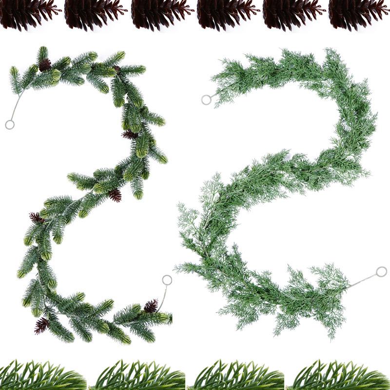 Simulated Rattan Party Arrangement Christmas Rattan Home Decoration Artificial Pine Needle Rattan