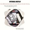 Large Capacity Multifunctial Travel Bag, Spacious Diamd Pattern Sports and Fitness Bag, Portable Weekender Overnight Bag