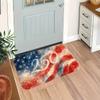 1pc, 2D Flat Printing, American Independence Day 250Th Anniversary Patriotic Theme Indoor Mat, Colorful Non-Slip, Machine Washable Polyester Carpet, S