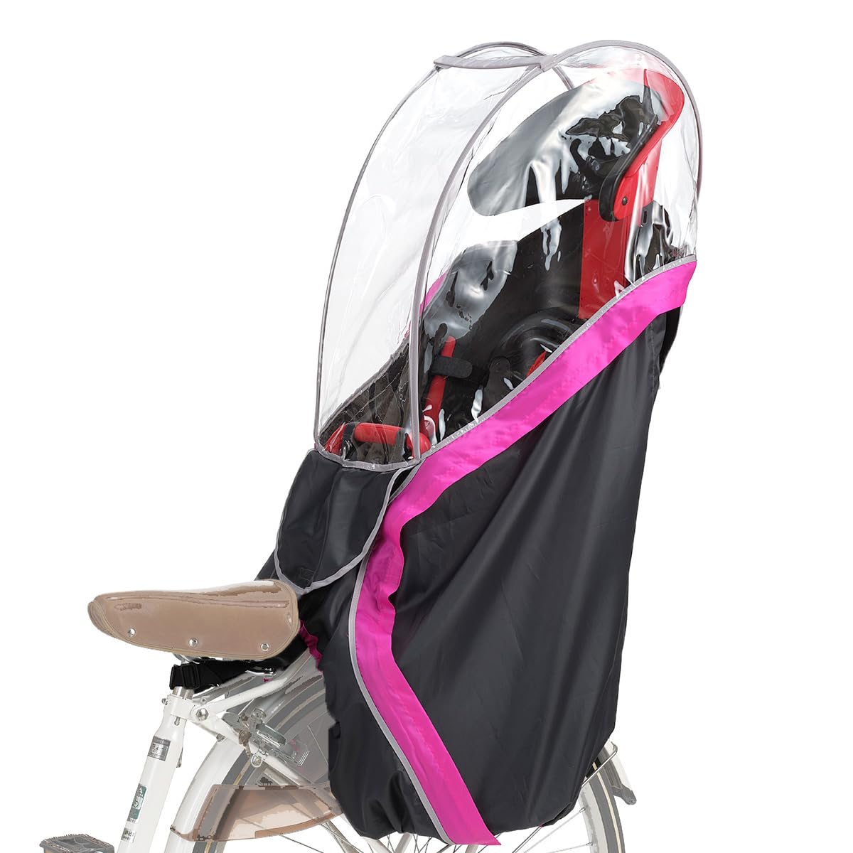 

OGK Giken Bicycle Rain Cover Harrero Kids For RBC Series Charcoal Magenta [RCR-003 Ver.D] Color