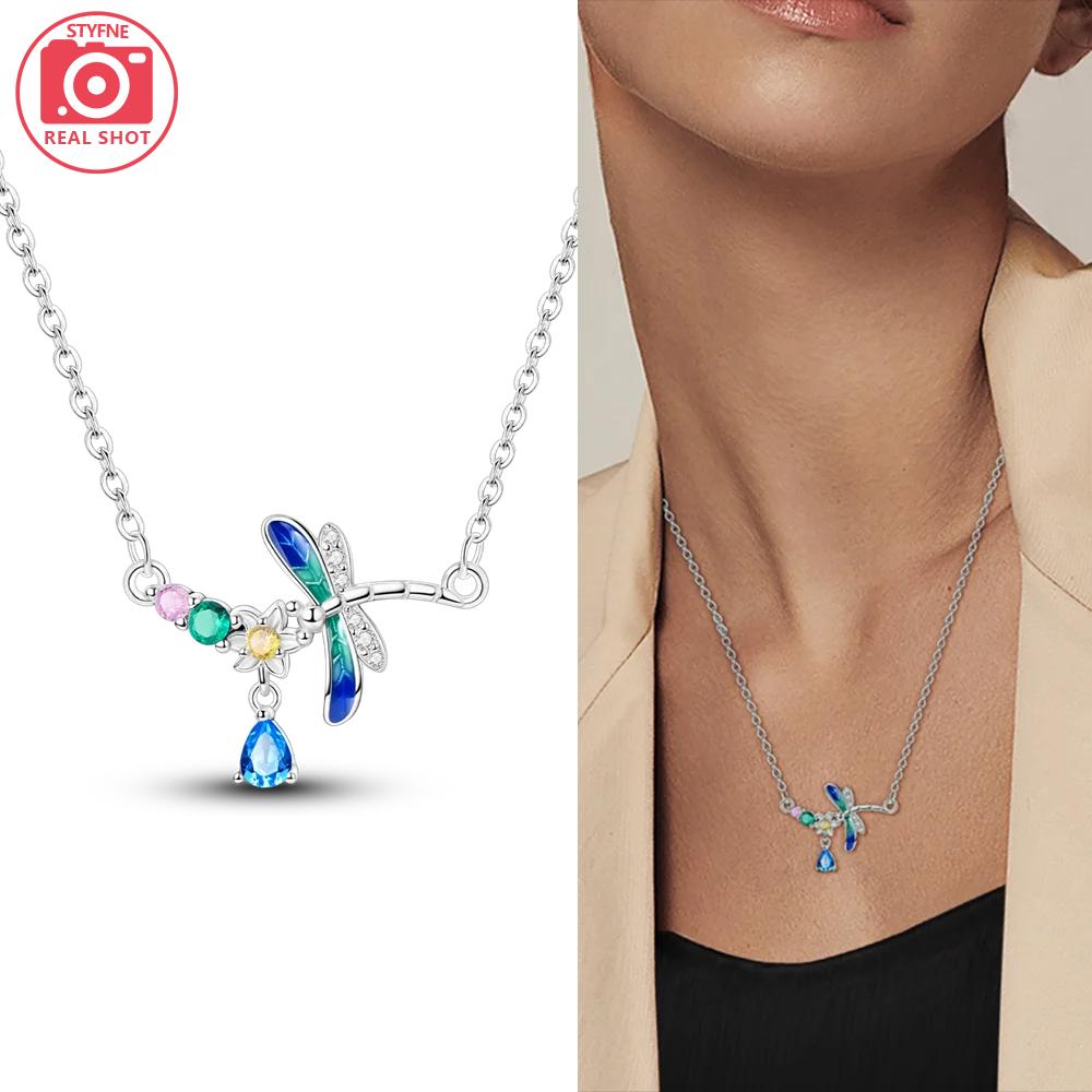 Girl Original Purple Iris Blossom Necklace Sunflower Four-Leaf Clover Pendant Metal Accessory Fine Anniversary Gift Elegant Fashion Beautiful Lovely