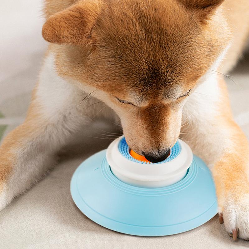 Pet Lick-and-swallow Tray - Suitable for Both Cats and Dogs. Slow Food and Teeth-cleaning Toy. Anti-tip Design. Lick and Play Tray.