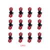 12pcs Little Girl Flower Rhinestone Hair Clamps Women Girls Hair Accessory Grips Hairclips