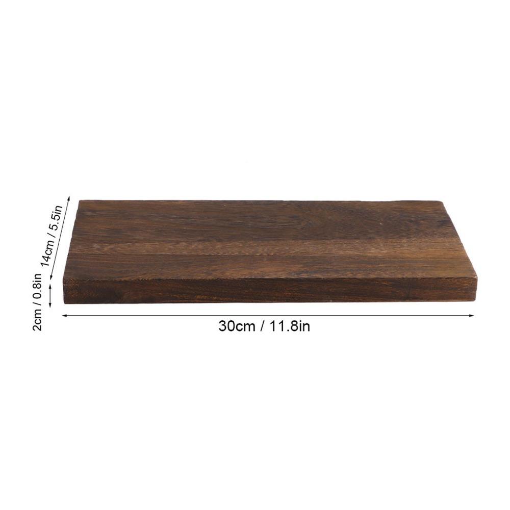 Rustic Wood Floating Shelf Brown Paulownia Wood Shelf Display Rack Wall Mounted Shelves Bedroom