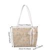Travel Straw Shoulder Bag Summer Women's Totes Bag Ins Lace Straw Bag  for Ladies