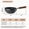 Handgeschmiedeter Eisentopf, Großer Bauchtopf, Handgefertigter Schmiede-Mini-Wok, Mini-Kleiner Eisentopf, Unbeschichteter und Antihaft-Haushalts-Wok