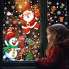 Christmas Static Cling Stickers for Decorating The Storefront Window Scenes of Snowflakes.