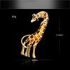 Fashion Alloy Drip Oil Giraffe Brooch, Women's Clothing Pin Accessories, Suit Accessories, Chest Flower