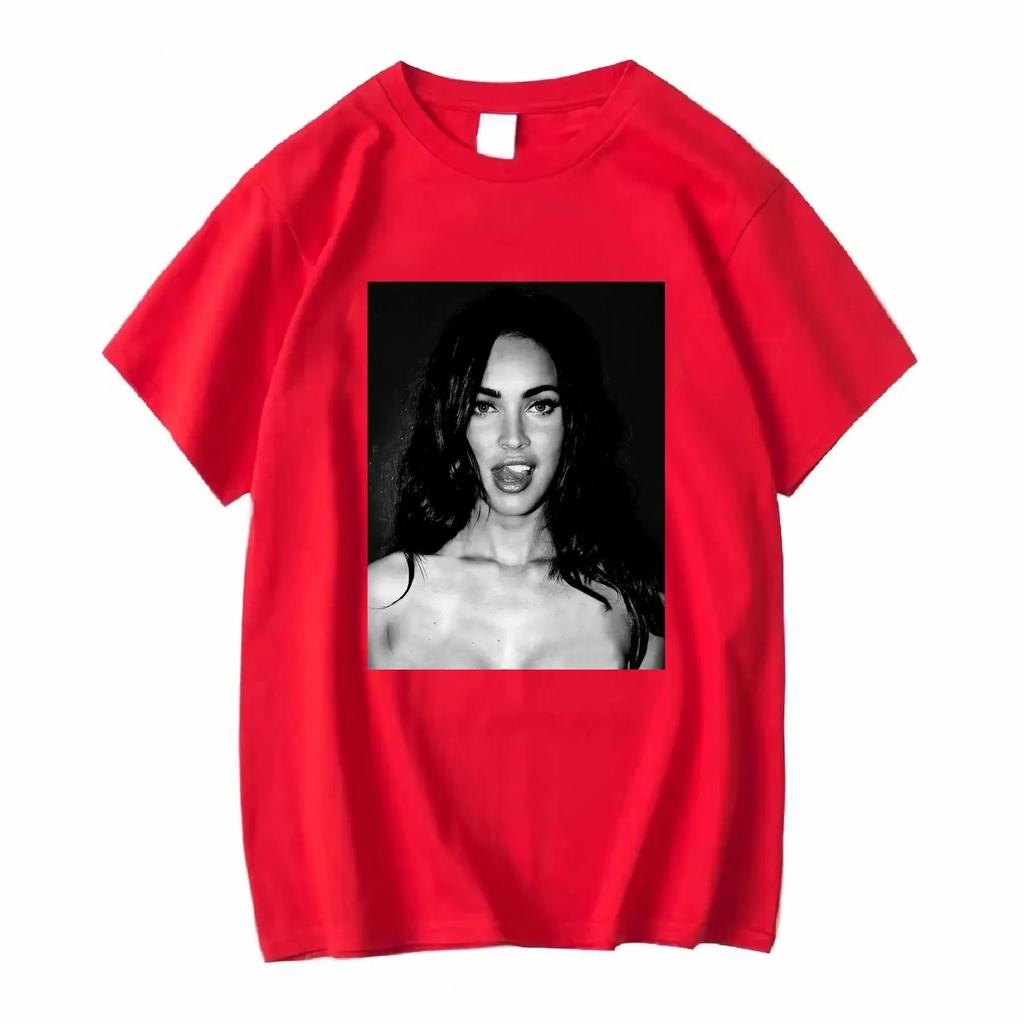 Camiseta Megan Fox Vintage Años 90 Jennifer S Body Tallas Manga Larga o Corta Lavado Vintage Casual Suave Top para Uso Diario