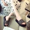 2025 Source Supply Muffin Thick Bottom Internet Celebrity Cool Slippers Women Wear 2025 New Small Size Slippers
