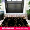 Anime Pokemon Umbreon Moon Pattern Print Non-slip Doormat, Soft Absorbent Floor Rug for Bathroom Bedroom Entrance, Home Decor Ca