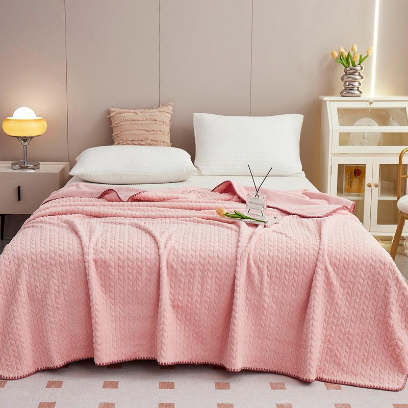 Wheat Rabbit Plush Blanket Spring and Autumn Double Machine Washable Cover Blanket Children's Dormitory Single Blanket