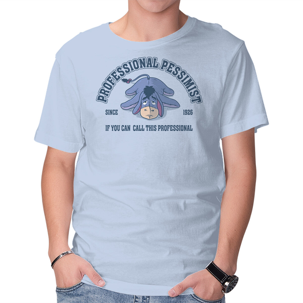Unisex Crew Neck T-Shirt Professional Pessimist Graphic Short Sleeve Casual Tee XXXXL