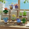 Lustige Bausteine, Kaktus, Sukkulenten, Kreative Desktop-Ornamente, Zusammengebautes Spielzeug für Kinder und Mädchen