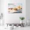 Canvas Print Beach Dunes On Wood