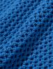Knitted Net Round Vest Blue